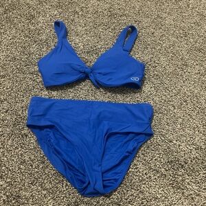 Blue bikini